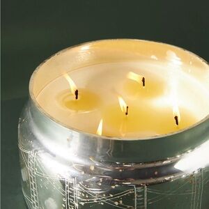 Blue Capri Volcano Mercury Jar Candle